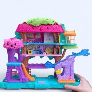 Colorful Kids Treehouse Playset - polly pocket